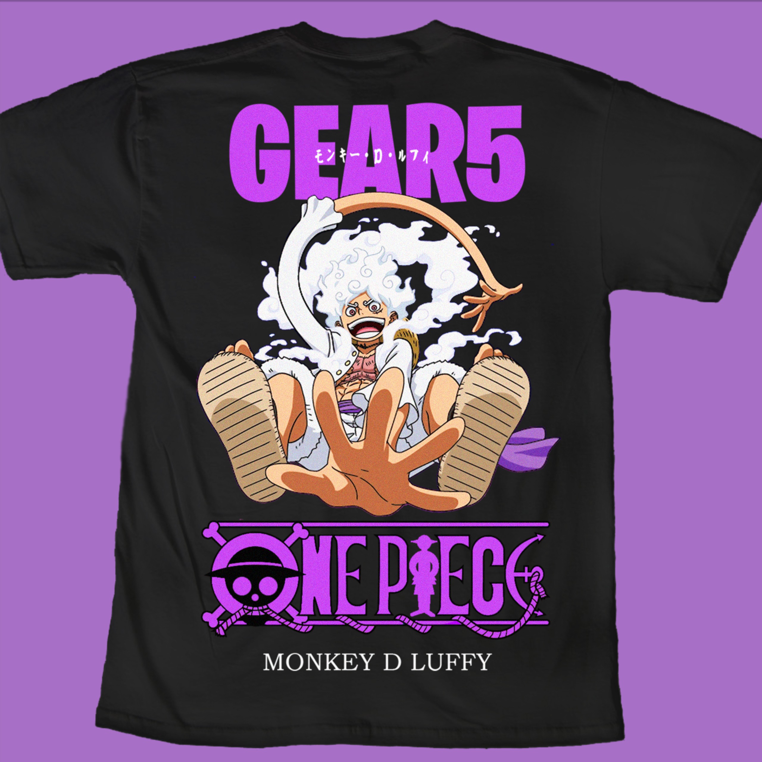Mockup de Playera Personalizada – Luffy Gear 5